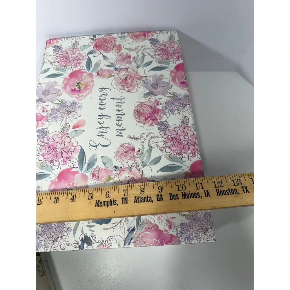 Abbington Park Floral Decorative Nesting Storage Boxes Set of 2 Magnetic Closure